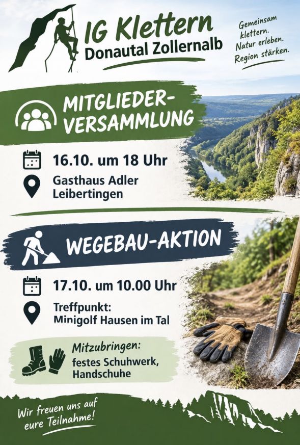 Mitgliederversammlung und Wegbau-Aktion 2026